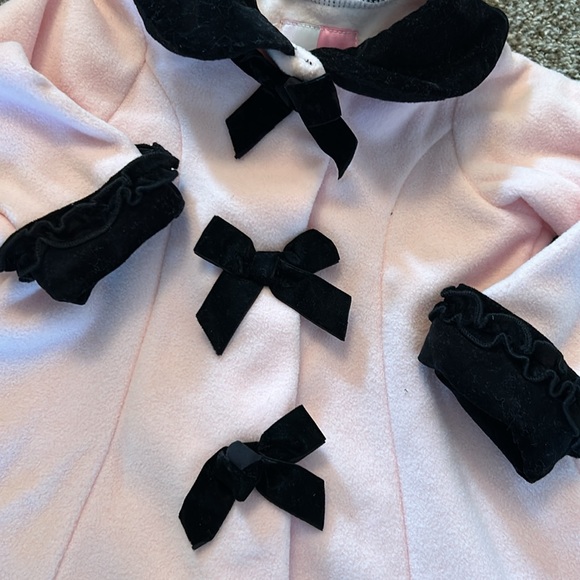 Sofia Rose pink and black Velcro jacket and hat - 18 months - Picture 2 of 4